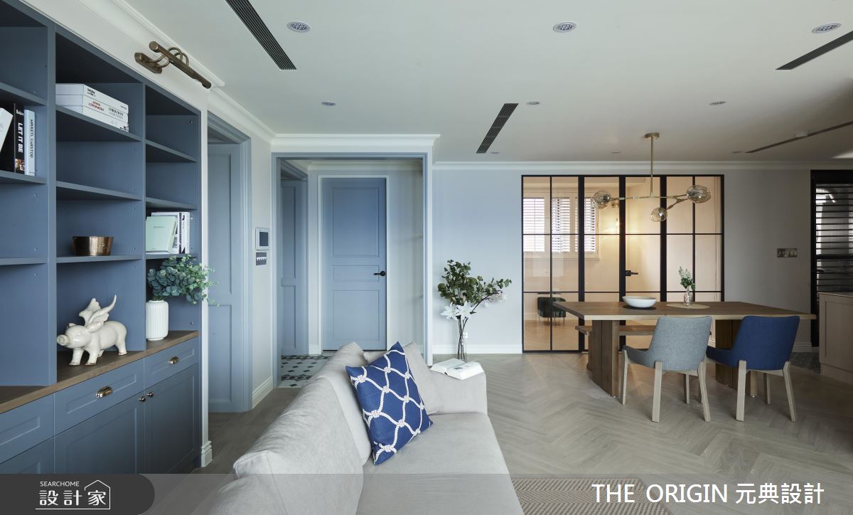 37坪新成屋(5年以下)＿美式風客廳餐廳案例圖片＿THE ORIGIN 元典設計＿元典_18之7