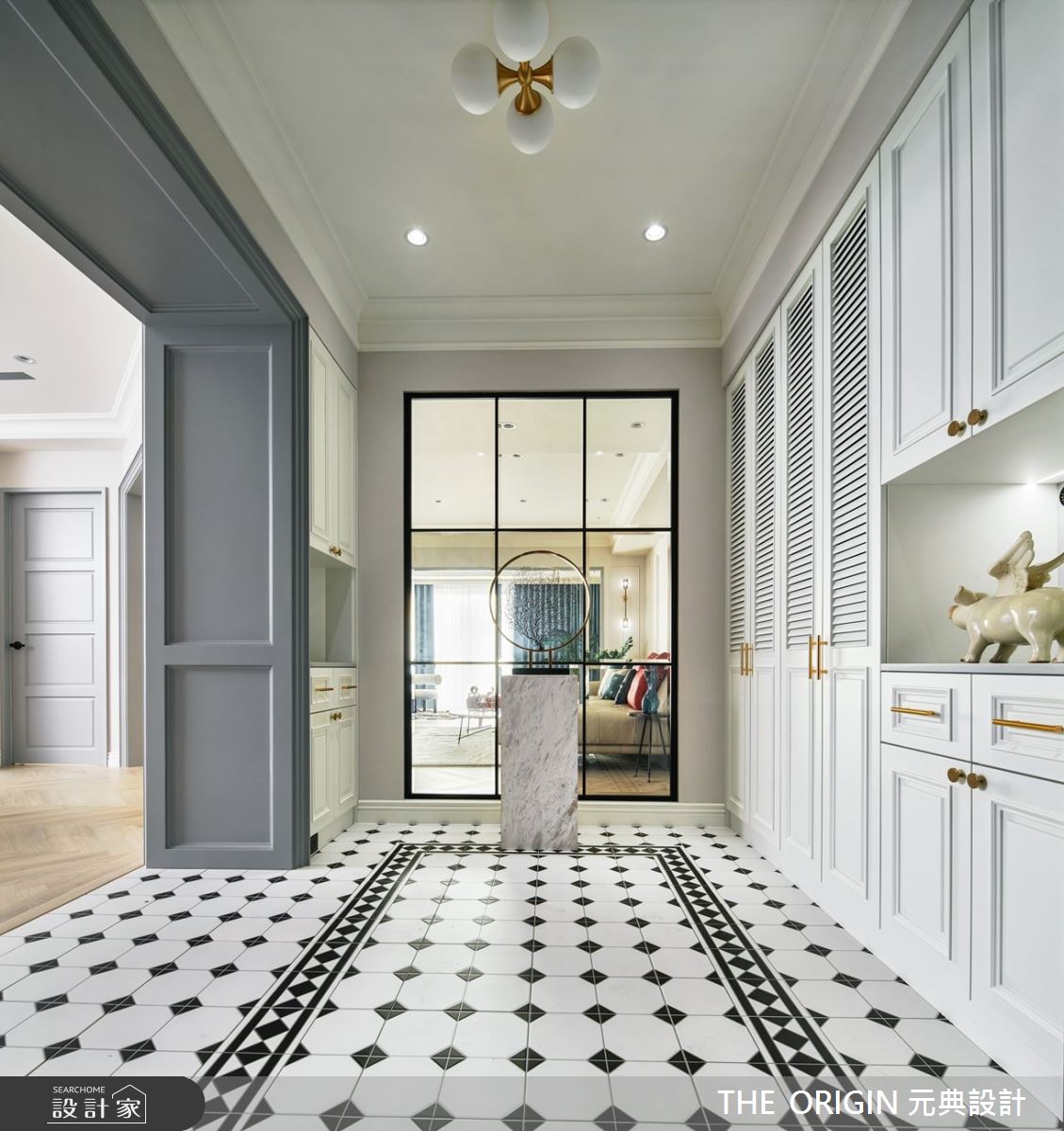 70坪新成屋(5年以下)＿美式風玄關案例圖片＿THE ORIGIN 元典設計＿元典_22之1