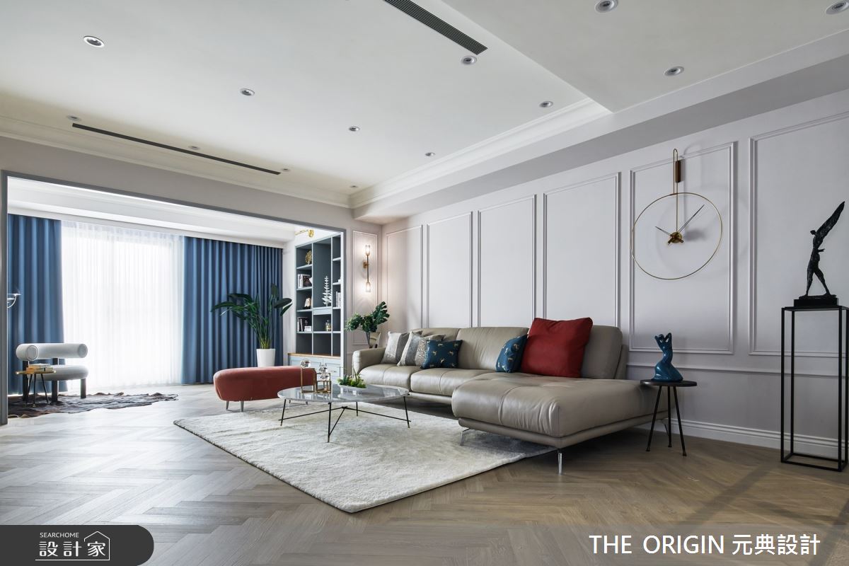 70坪新成屋(5年以下)＿美式風客廳案例圖片＿THE ORIGIN 元典設計＿元典_22之10