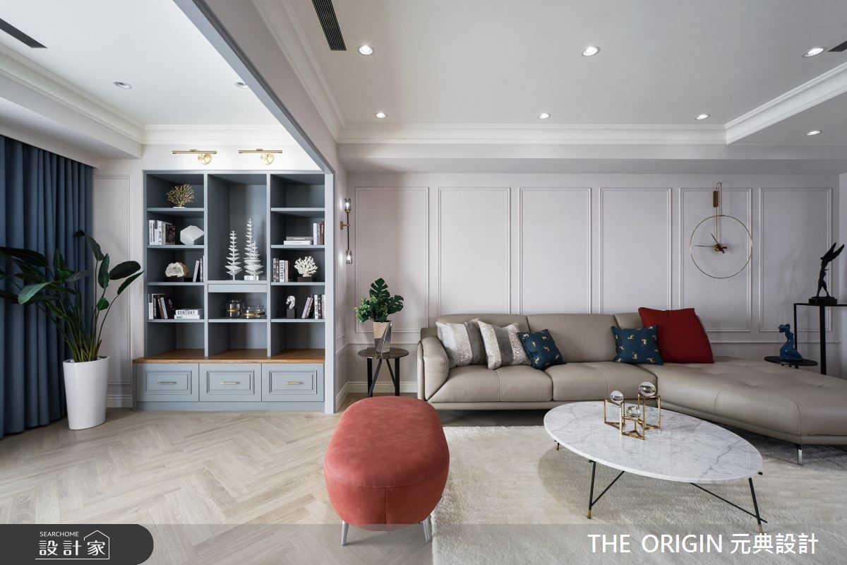 70坪新成屋(5年以下)＿美式風客廳案例圖片＿THE ORIGIN 元典設計＿元典_22之14