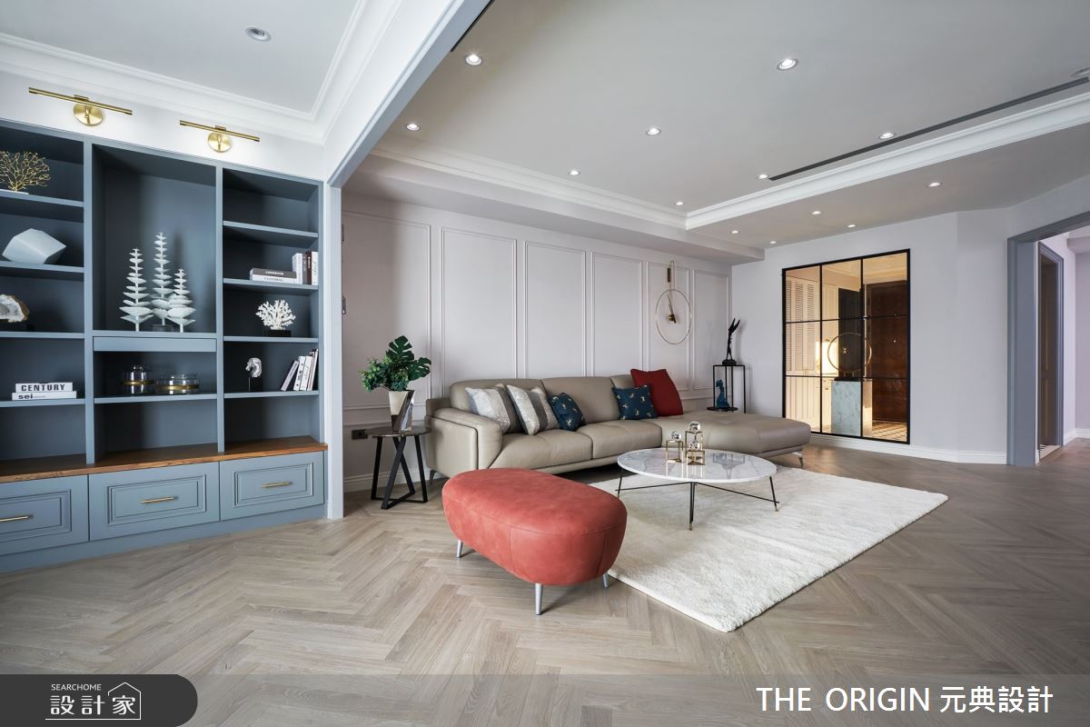 70坪新成屋(5年以下)＿美式風客廳案例圖片＿THE ORIGIN 元典設計＿元典_22之13