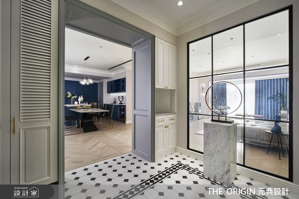70坪新成屋(5年以下)＿美式風玄關案例圖片＿THE ORIGIN 元典設計＿元典_22之3