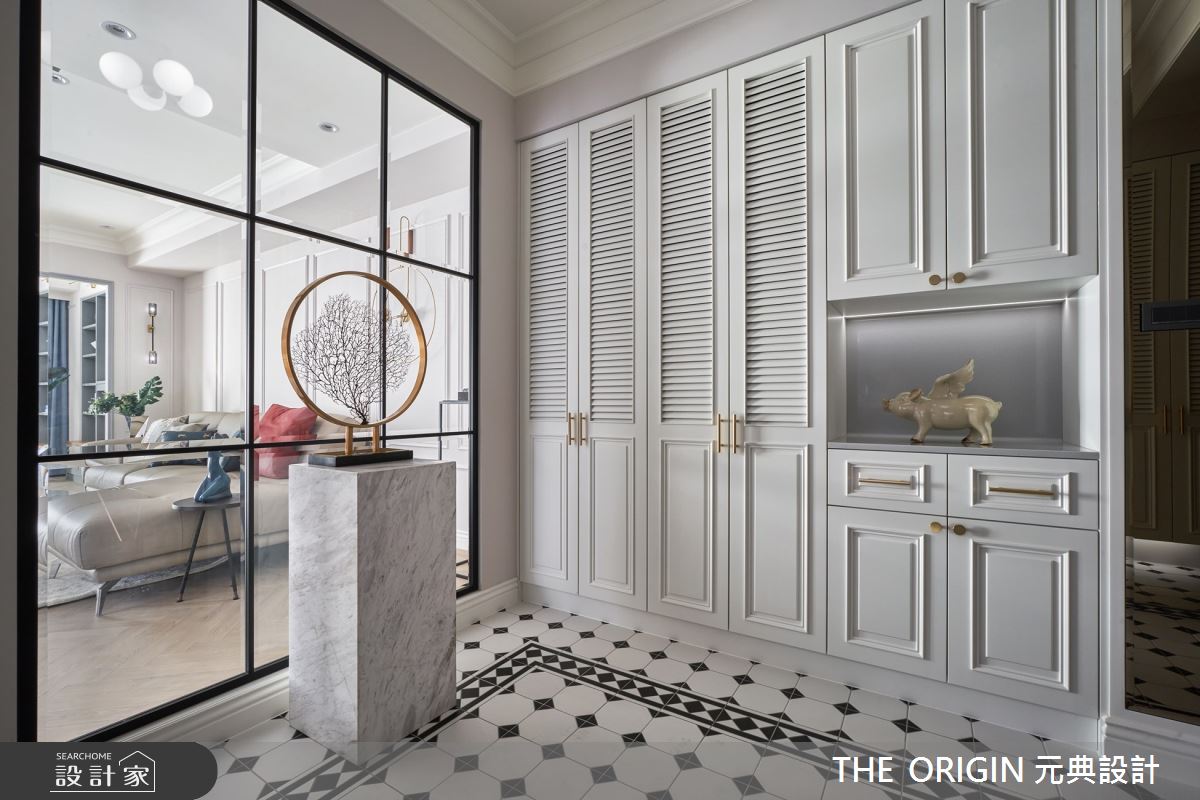 70坪新成屋(5年以下)＿美式風玄關案例圖片＿THE ORIGIN 元典設計＿元典_22之2