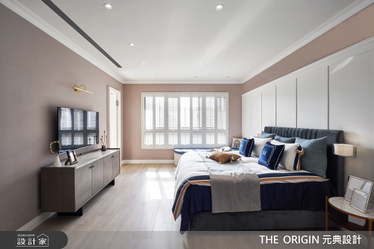 70坪新成屋(5年以下)＿美式風臥室臥榻案例圖片＿THE ORIGIN 元典設計＿元典_22之3730