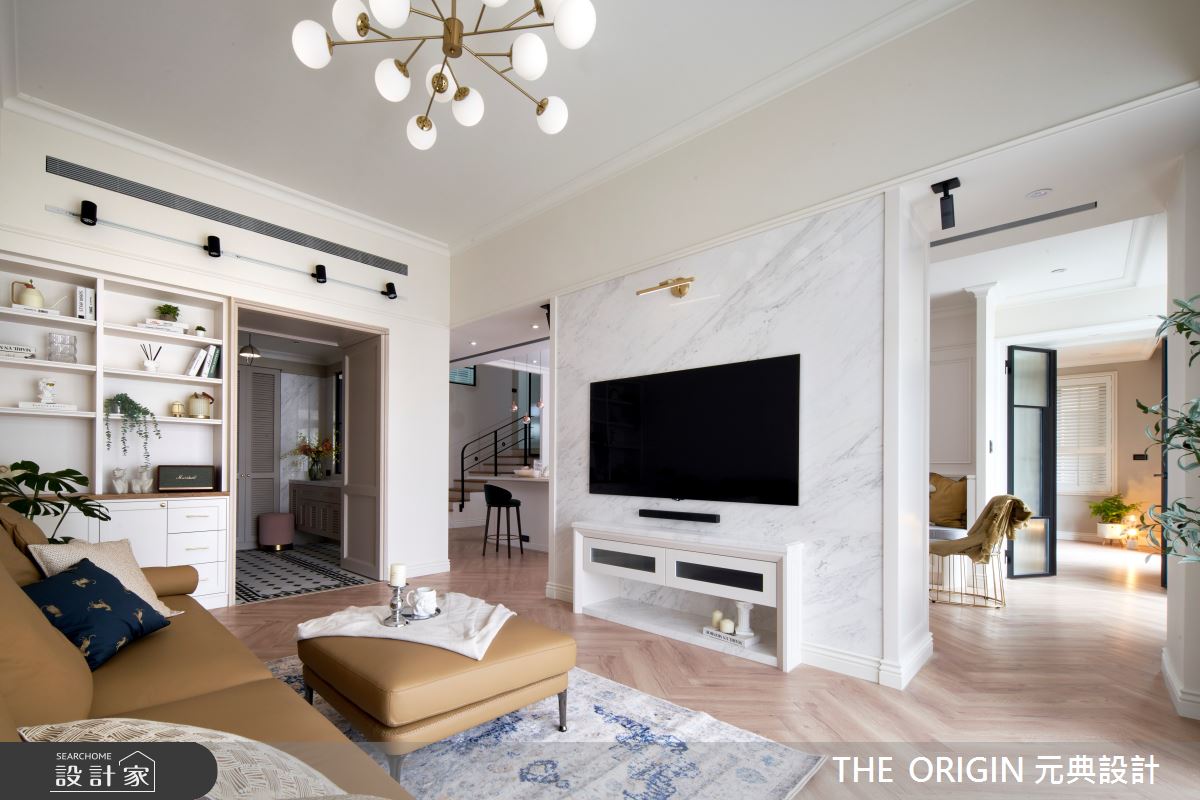 50坪新成屋(5年以下)＿美式風客廳案例圖片＿THE ORIGIN 元典設計＿元典_29之9
