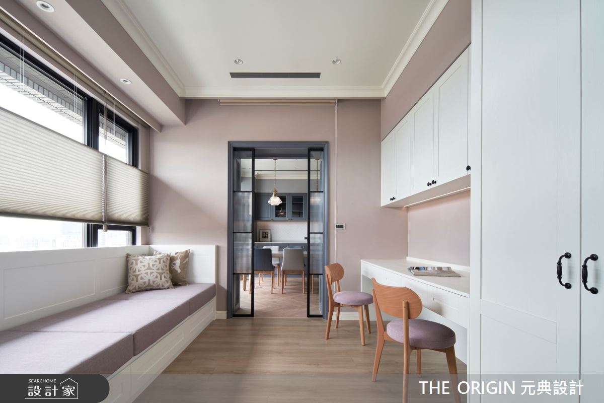 26坪新成屋(5年以下)＿美式風書房工作區臥榻案例圖片＿THE ORIGIN 元典設計＿元典_31之22