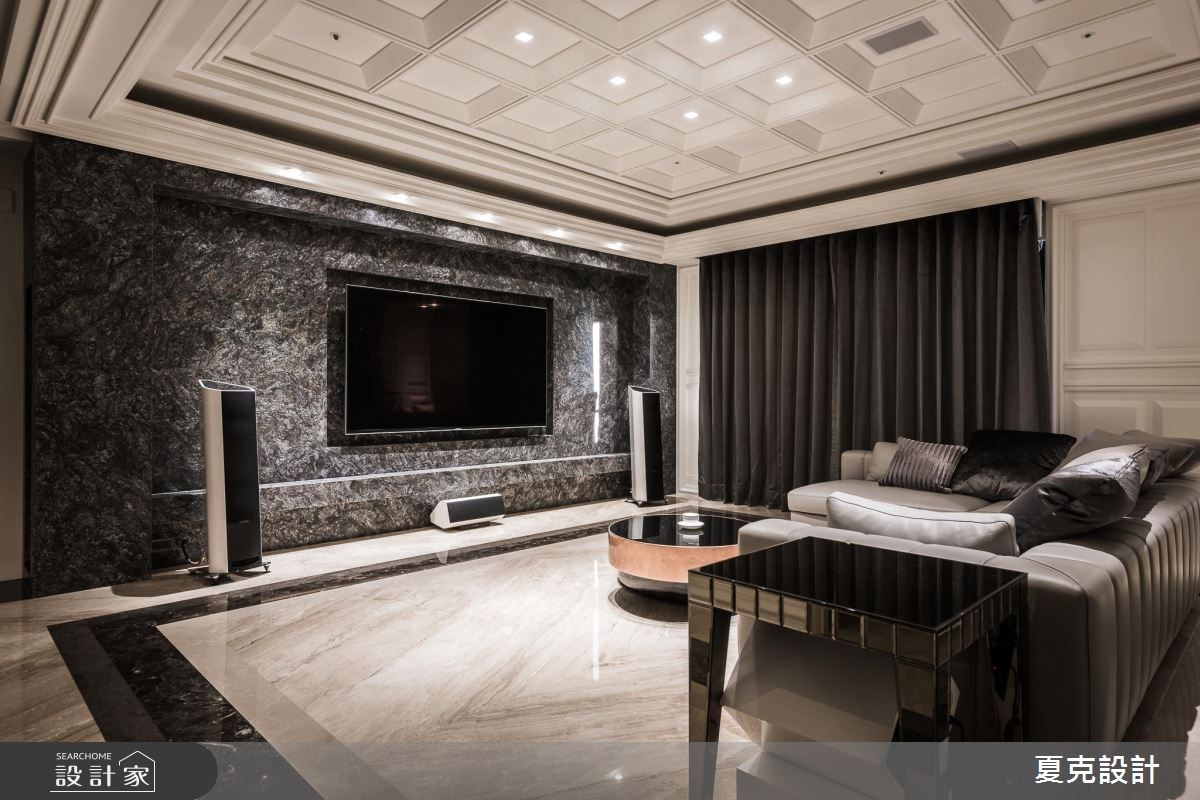 95坪新成屋(5年以下)＿新古典客廳案例圖片＿夏克設計＿夏克_04之4