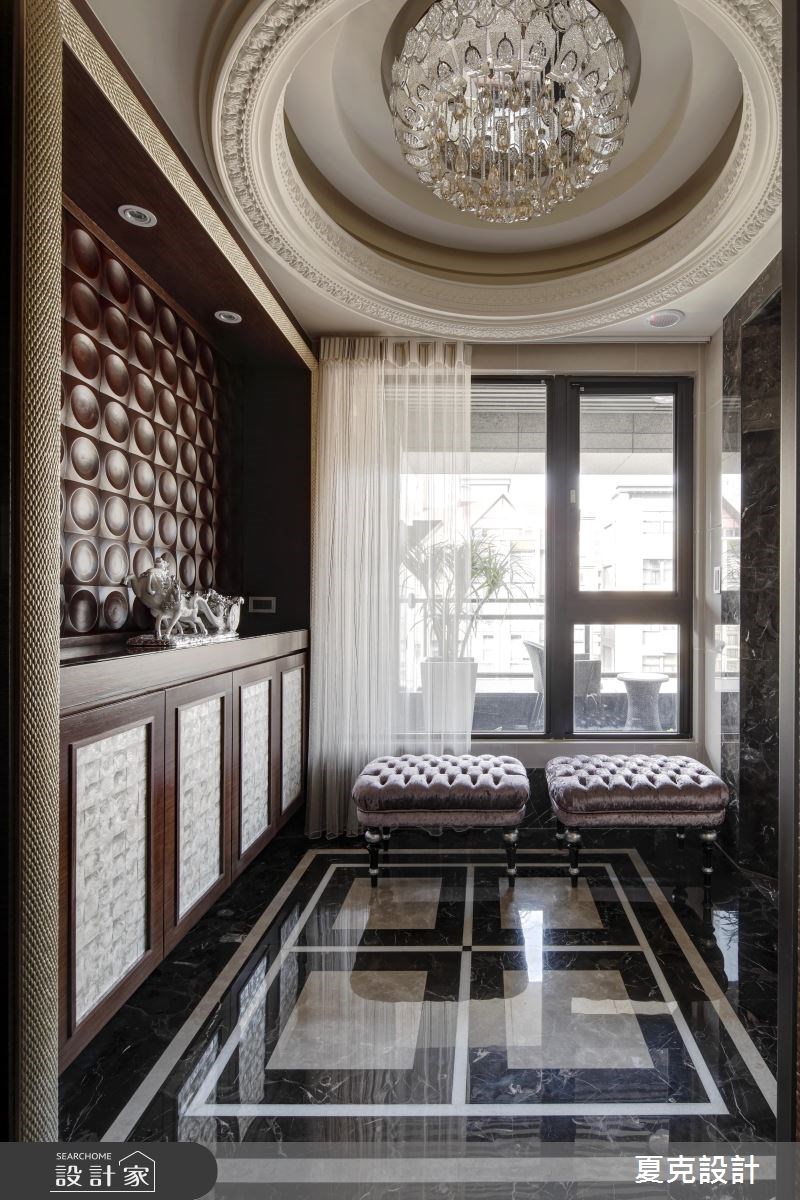 70坪新成屋(5年以下)＿新古典玄關案例圖片＿夏克設計＿夏克_05之1