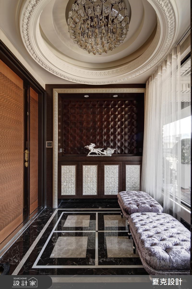 70坪新成屋(5年以下)＿新古典玄關案例圖片＿夏克設計＿夏克_05之2