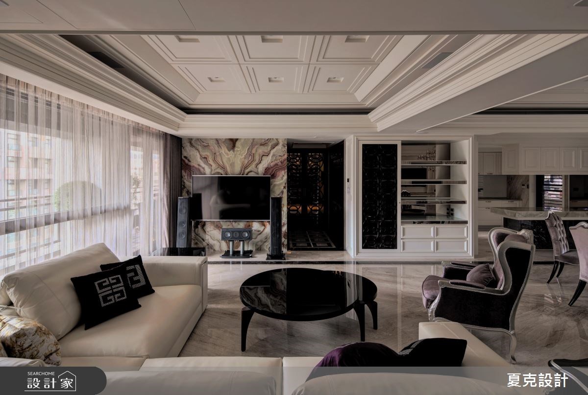 70坪新成屋(5年以下)＿新古典客廳案例圖片＿夏克設計＿夏克_05之9