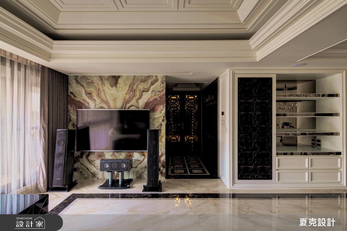 70坪新成屋(5年以下)＿新古典客廳案例圖片＿夏克設計＿夏克_05之10