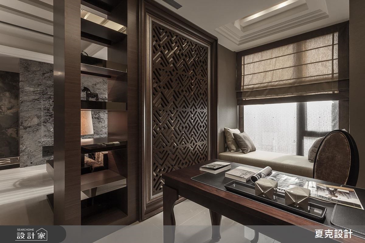 90坪新成屋(5年以下)＿現代風書房案例圖片＿夏克設計＿夏克_07之16