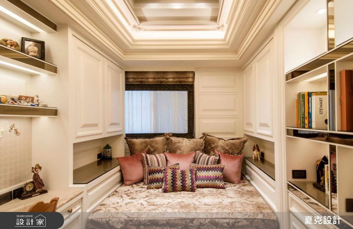 80坪中古屋(5~15年)＿新古典書房臥榻案例圖片＿夏克設計＿夏克_08之3764