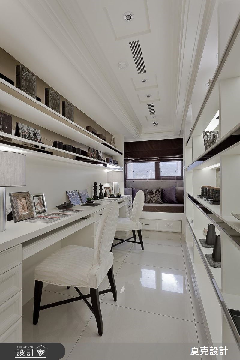 60坪新成屋(5年以下)＿混搭風書房臥榻案例圖片＿夏克設計＿夏克_09之28