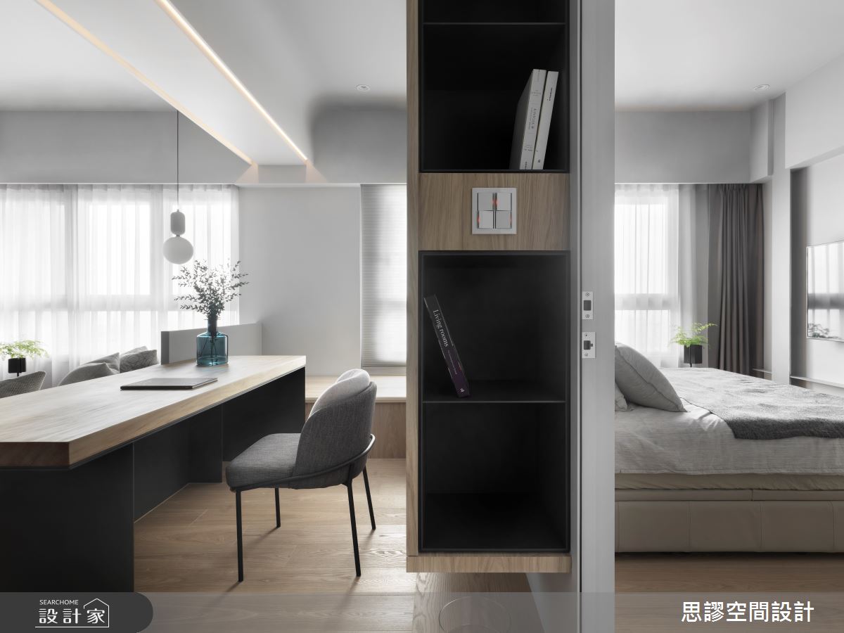 18坪新成屋(5年以下)＿簡約風臥室書房案例圖片＿思謬空間設計有限公司＿思謬_11之10