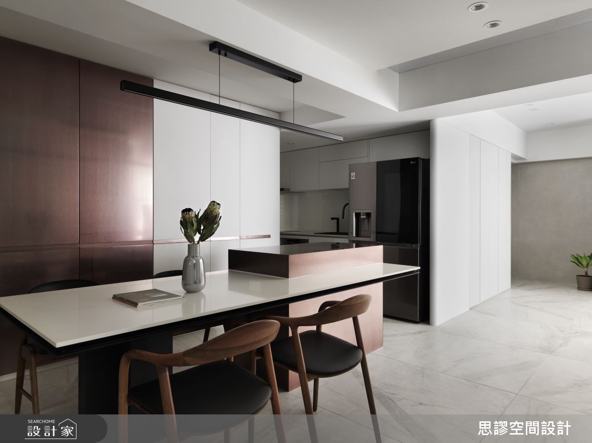 34坪中古屋(5~15年)＿現代風餐廳廚房中島案例圖片＿思謬空間設計有限公司＿思謬_30之16