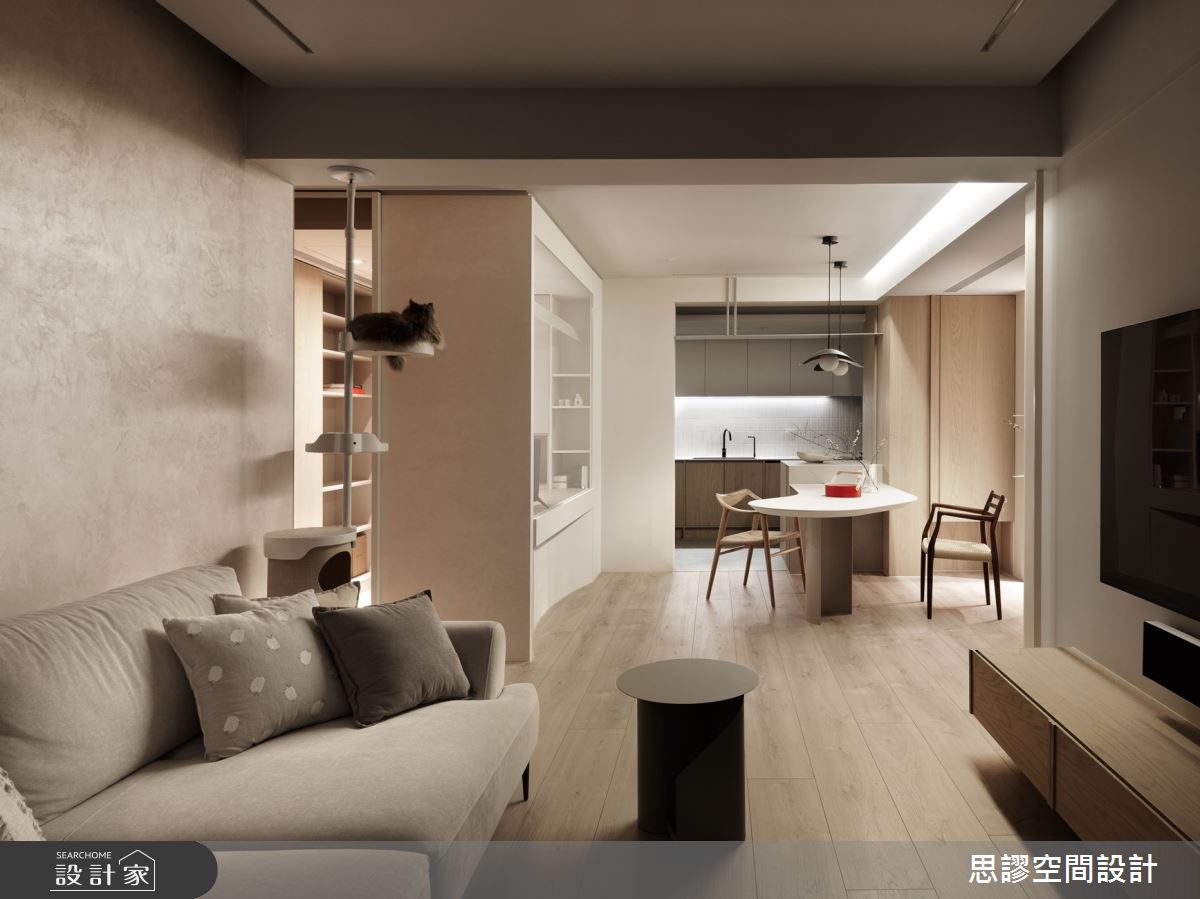 25坪老屋(31~40年)＿混搭風客廳餐廳寵物案例圖片＿思謬空間設計有限公司＿思謬_31之21