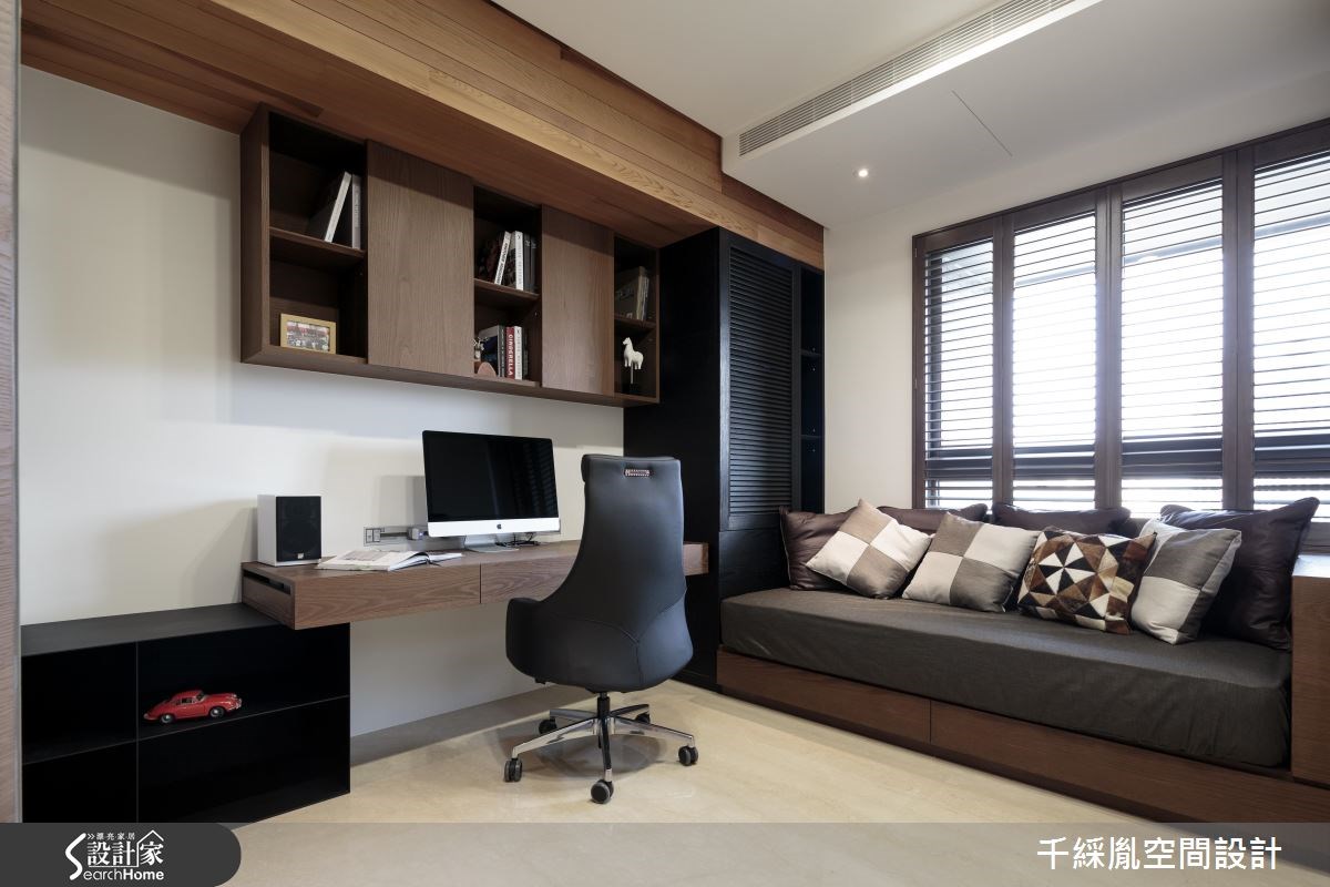 60坪新成屋(5年以下)＿混搭風書房臥榻案例圖片＿千綵胤空間設計ＸDec1/2 DECO 全屋設計團隊＿千綵胤_03之23