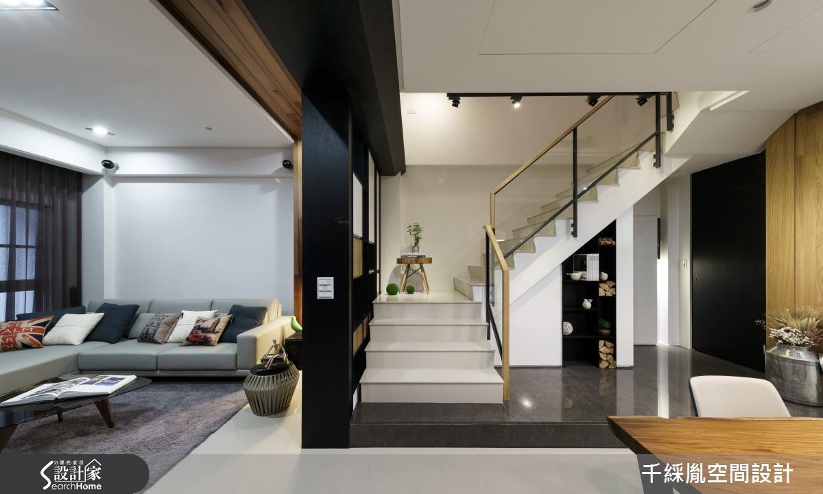 53坪新成屋(5年以下)＿混搭風客廳樓梯案例圖片＿千綵胤空間設計ＸDec1/2 DECO 全屋設計團隊＿千綵胤_07之8
