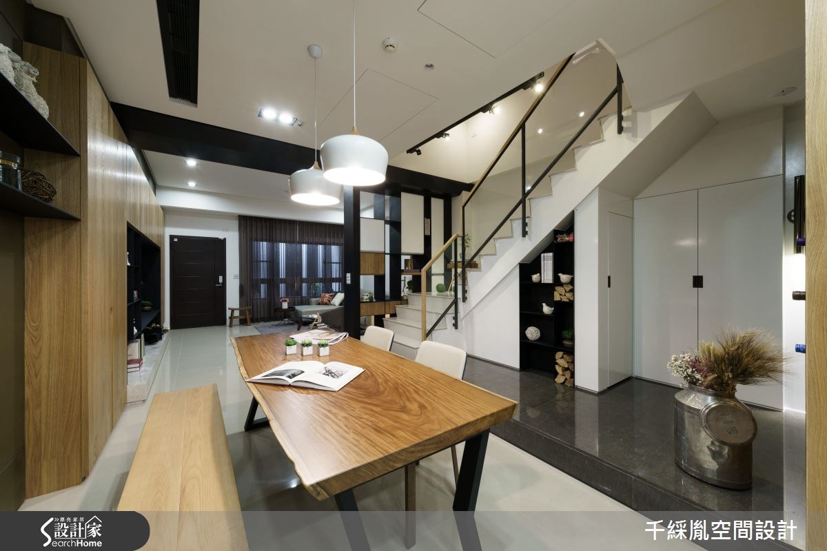 53坪新成屋(5年以下)＿混搭風餐廳樓梯案例圖片＿千綵胤空間設計ＸDec1/2 DECO 全屋設計團隊＿千綵胤_07之13