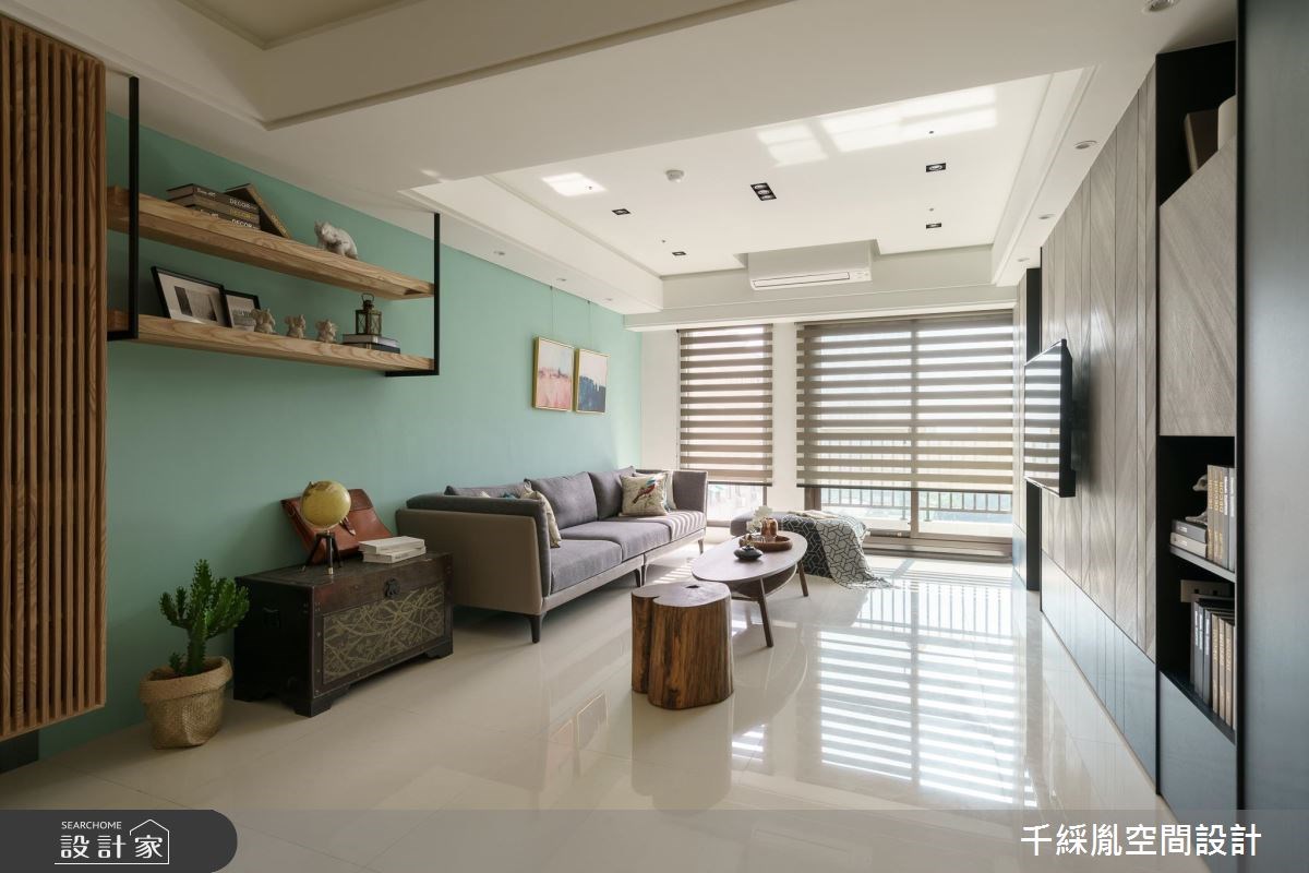 45坪新成屋(5年以下)＿混搭風客廳案例圖片＿千綵胤空間設計ＸDec1/2 DECO 全屋設計團隊＿千綵胤_10之1