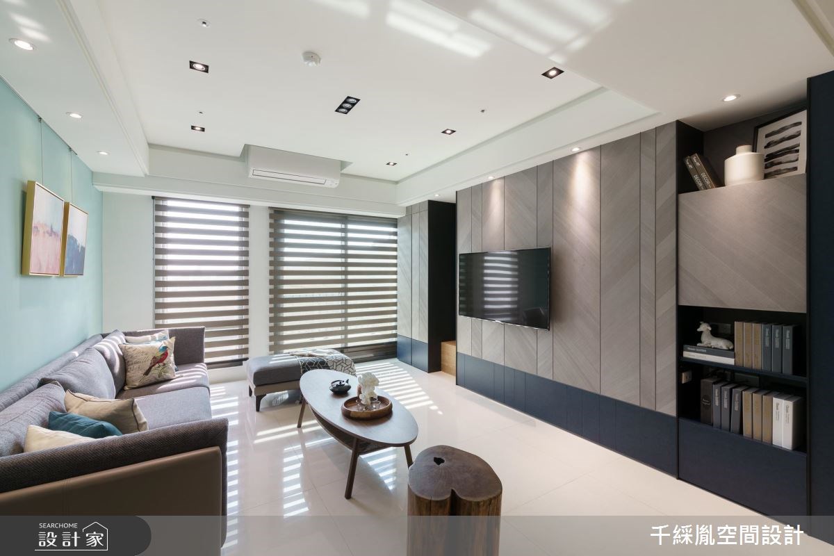 45坪新成屋(5年以下)＿混搭風客廳案例圖片＿千綵胤空間設計ＸDec1/2 DECO 全屋設計團隊＿千綵胤_10之2