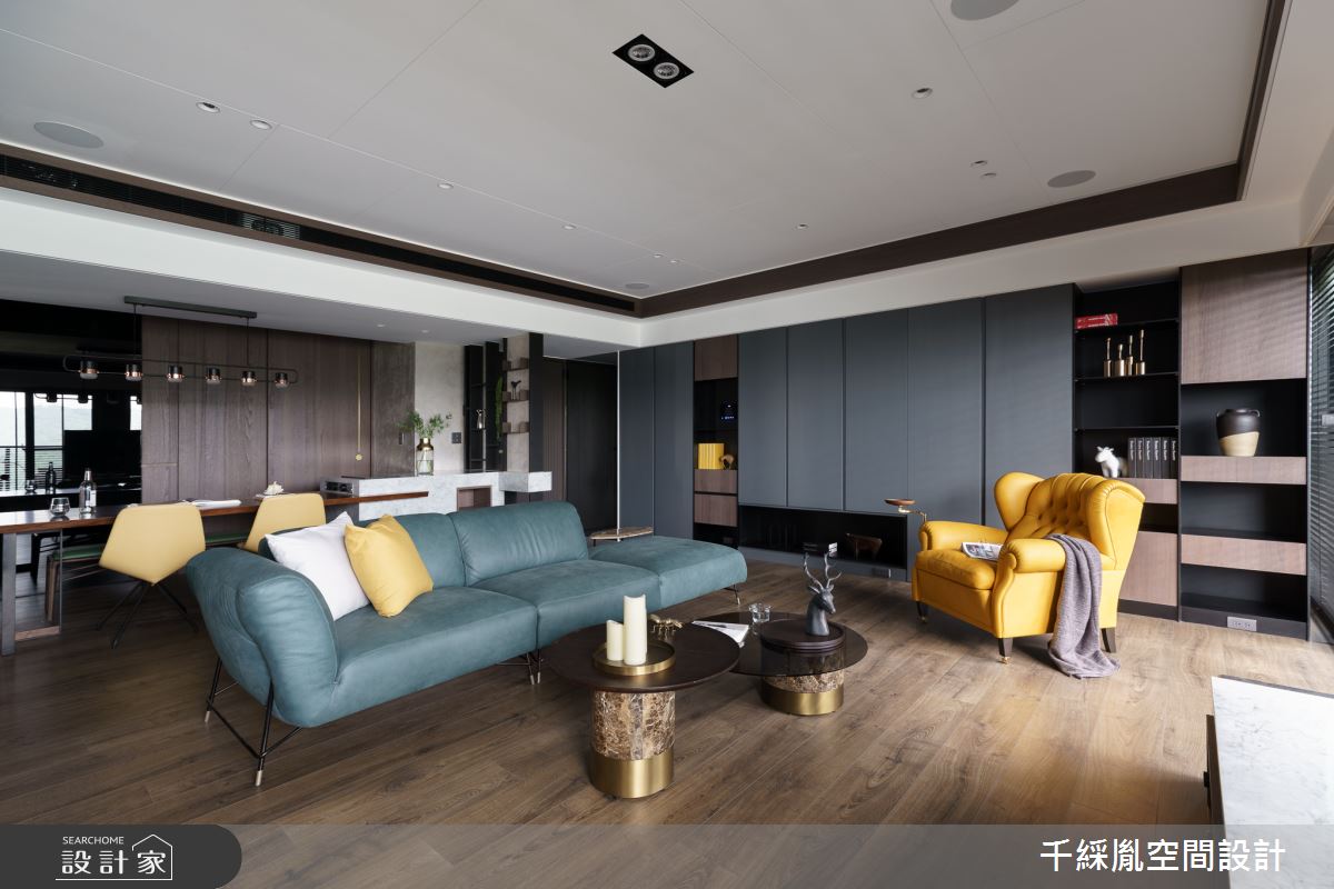 42坪新成屋(5年以下)＿混搭風客廳案例圖片＿千綵胤空間設計ＸDec1/2 DECO 全屋設計團隊＿千綵胤_19之4
