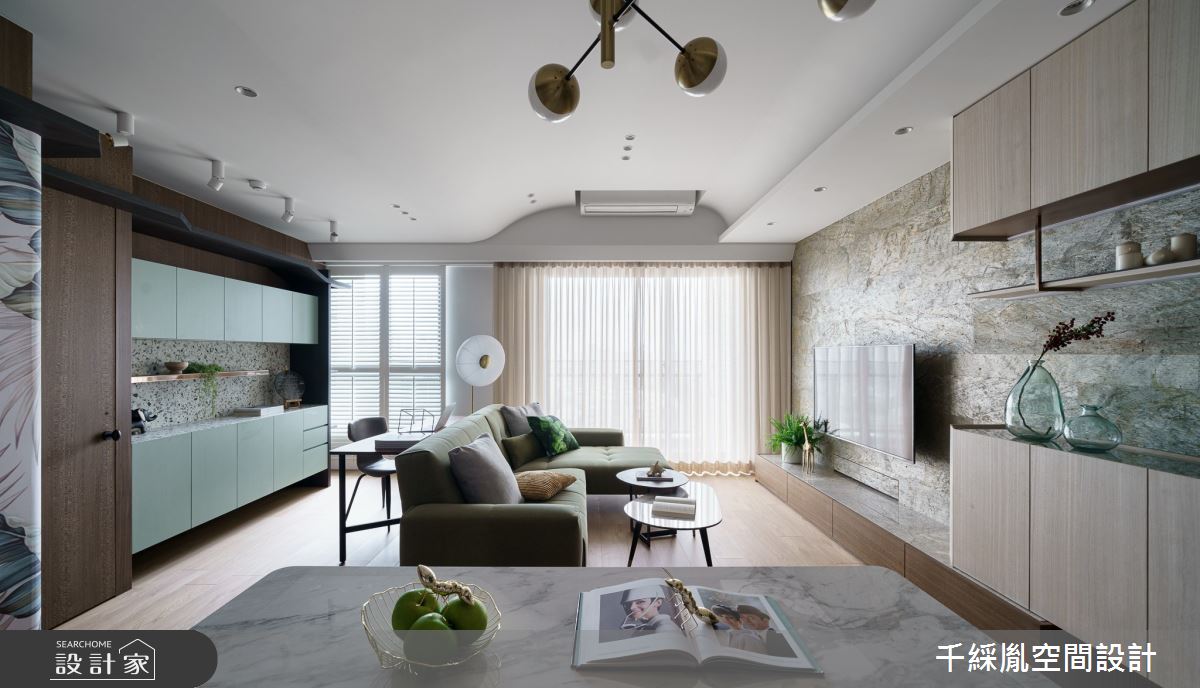 22坪新成屋(5年以下)＿混搭風客廳案例圖片＿千綵胤空間設計ＸDec1/2 DECO 全屋設計團隊＿千綵胤_23之9