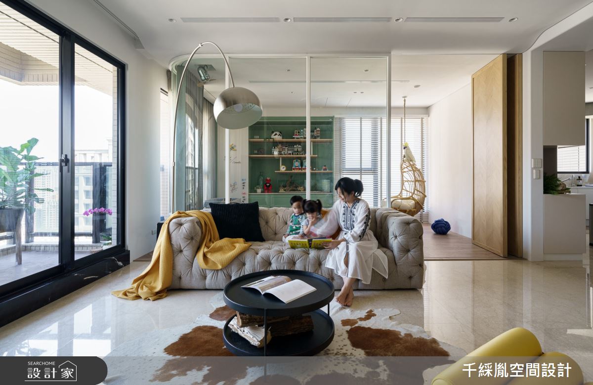 70坪新成屋(5年以下)＿混搭風客廳案例圖片＿千綵胤空間設計ＸDec1/2 DECO 全屋設計團隊＿千綵胤_24之21