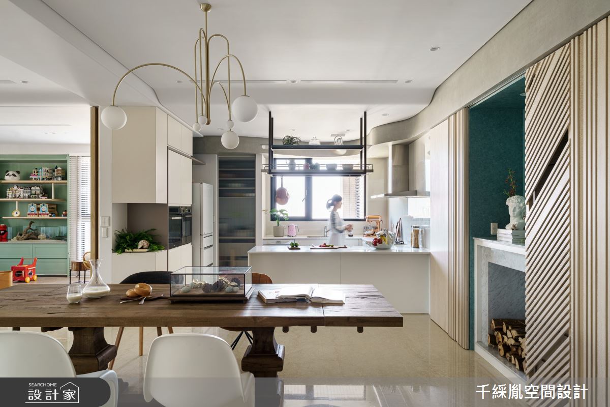 70坪新成屋(5年以下)＿混搭風餐廳吧檯案例圖片＿千綵胤空間設計ＸDec1/2 DECO 全屋設計團隊＿千綵胤_24之15