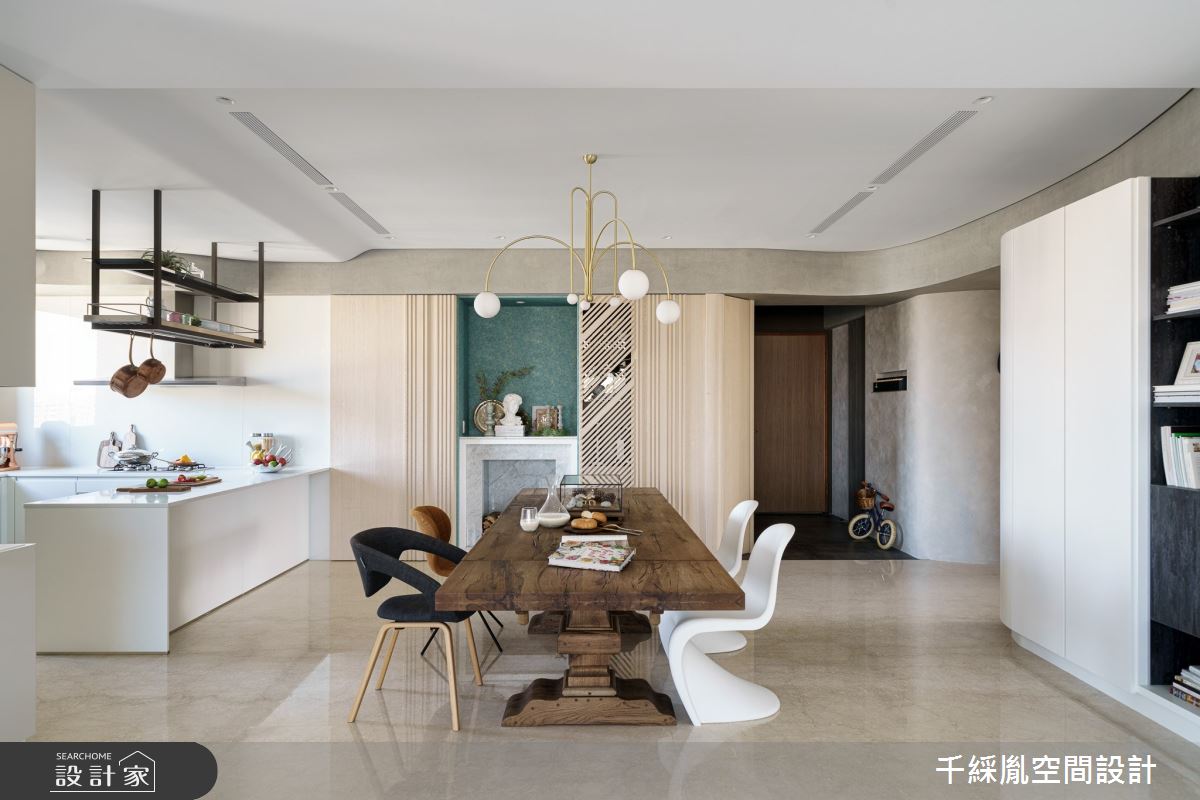 70坪新成屋(5年以下)＿混搭風餐廳吧檯案例圖片＿千綵胤空間設計ＸDec1/2 DECO 全屋設計團隊＿千綵胤_24之13