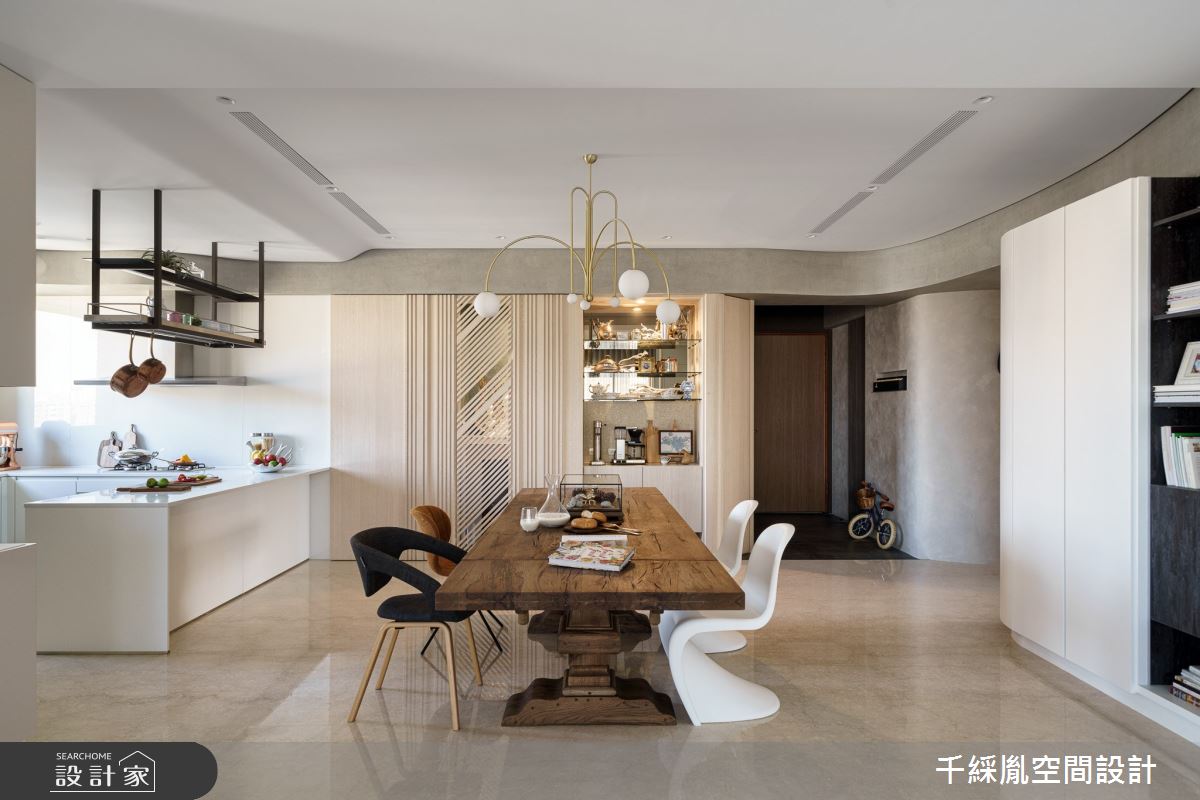 70坪新成屋(5年以下)＿混搭風餐廳吧檯案例圖片＿千綵胤空間設計ＸDec1/2 DECO 全屋設計團隊＿千綵胤_24之12