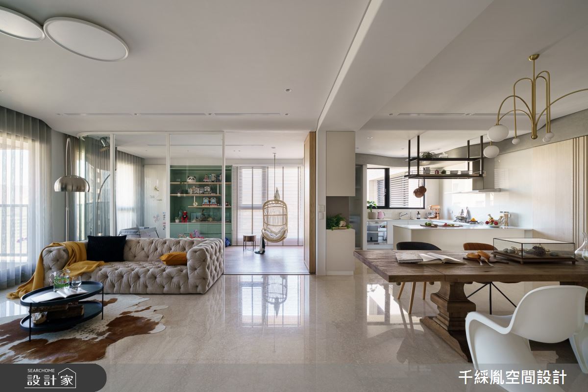 70坪新成屋(5年以下)＿混搭風客廳餐廳案例圖片＿千綵胤空間設計ＸDec1/2 DECO 全屋設計團隊＿千綵胤_24之24