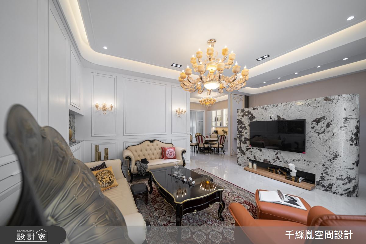 152坪新成屋(5年以下)＿新古典客廳案例圖片＿千綵胤空間設計ＸDec1/2 DECO 全屋設計團隊＿千綵胤_26之5