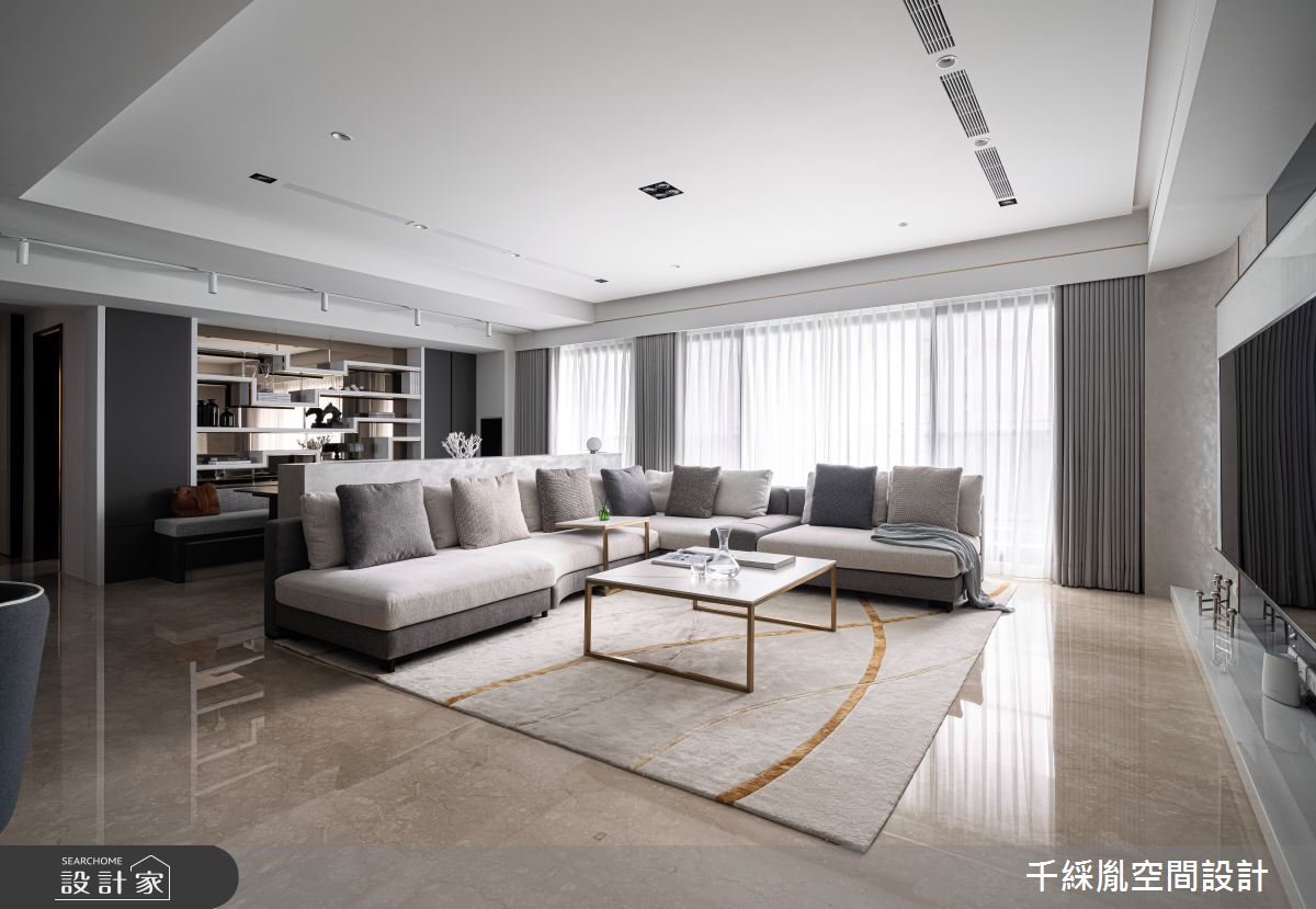 45坪新成屋(5年以下)＿現代風客廳案例圖片＿千綵胤空間設計ＸDec1/2 DECO 全屋設計團隊＿千綵胤_27之2