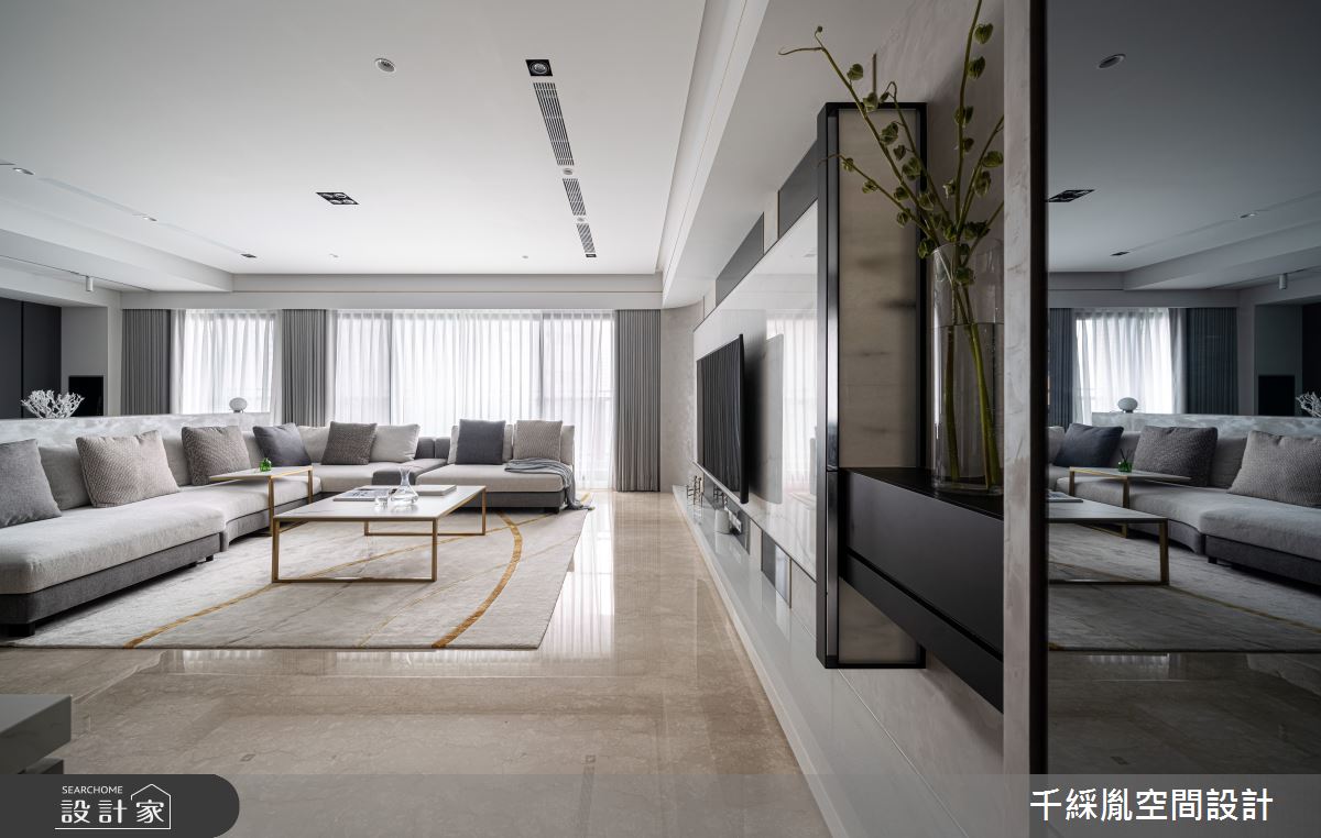 45坪新成屋(5年以下)＿現代風客廳案例圖片＿千綵胤空間設計ＸDec1/2 DECO 全屋設計團隊＿千綵胤_27之1