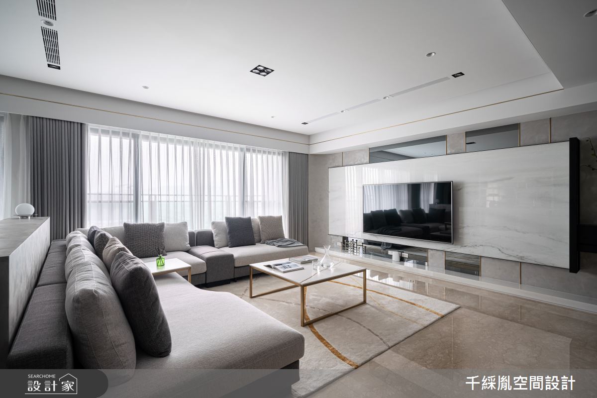 45坪新成屋(5年以下)＿現代風客廳案例圖片＿千綵胤空間設計ＸDec1/2 DECO 全屋設計團隊＿千綵胤_27之3