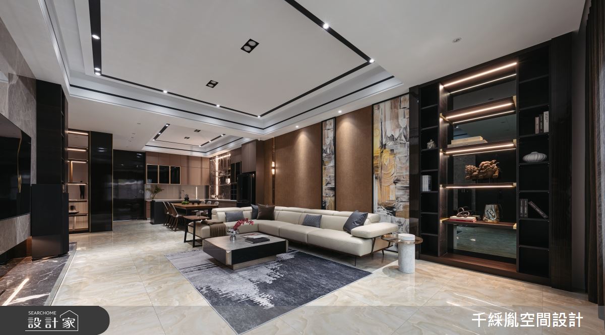 70坪新成屋(5年以下)＿現代風客廳餐廳中島案例圖片＿千綵胤空間設計ＸDec1/2 DECO 全屋設計團隊＿千綵胤_33之10