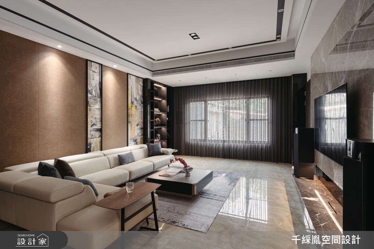 70坪新成屋(5年以下)＿現代風客廳案例圖片＿千綵胤空間設計ＸDec1/2 DECO 全屋設計團隊＿千綵胤_33之6