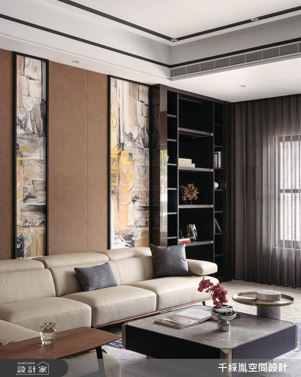 70坪新成屋(5年以下)＿現代風客廳案例圖片＿千綵胤空間設計ＸDec1/2 DECO 全屋設計團隊＿千綵胤_33之7