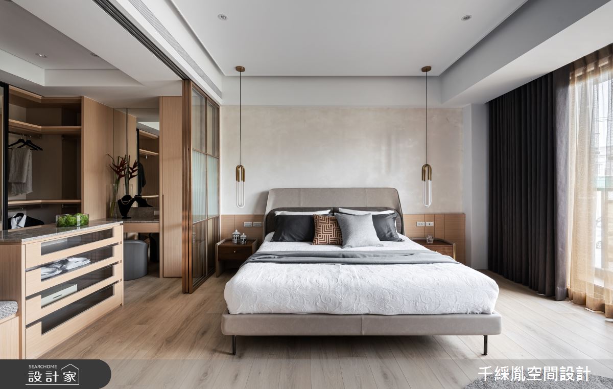70坪新成屋(5年以下)＿現代風臥室更衣間案例圖片＿千綵胤空間設計ＸDec1/2 DECO 全屋設計團隊＿千綵胤_33之18