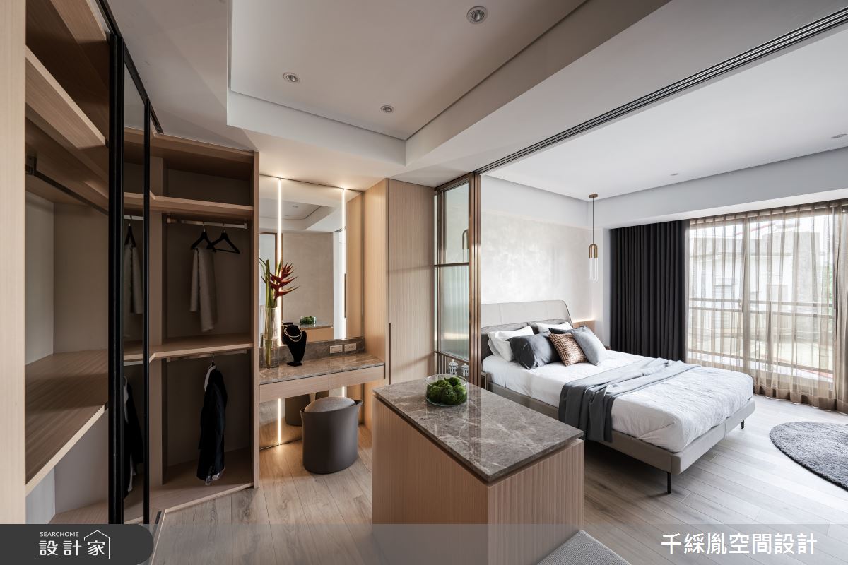 70坪新成屋(5年以下)＿現代風臥室更衣間案例圖片＿千綵胤空間設計ＸDec1/2 DECO 全屋設計團隊＿千綵胤_33之21