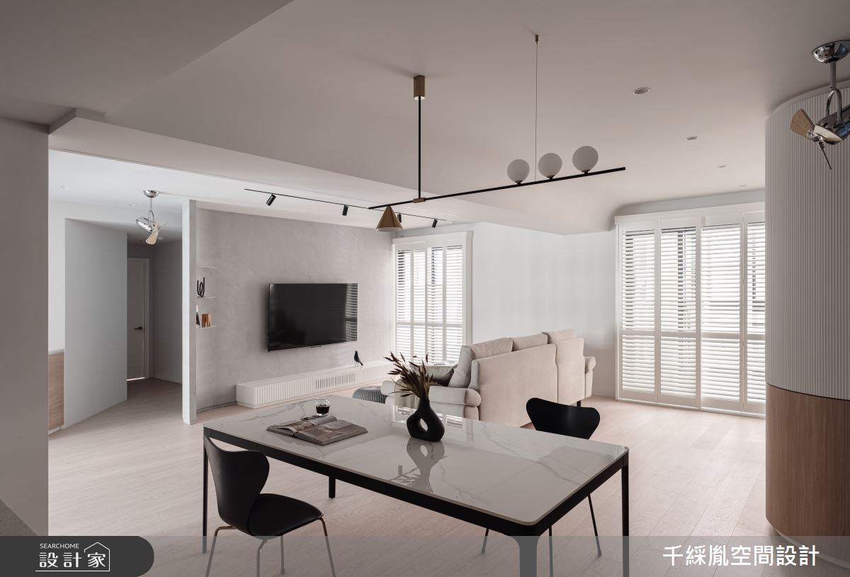 45坪中古屋(5~15年)＿北歐風客廳餐廳案例圖片＿千綵胤空間設計ＸDec1/2 DECO 全屋設計團隊＿千綵胤_35之1