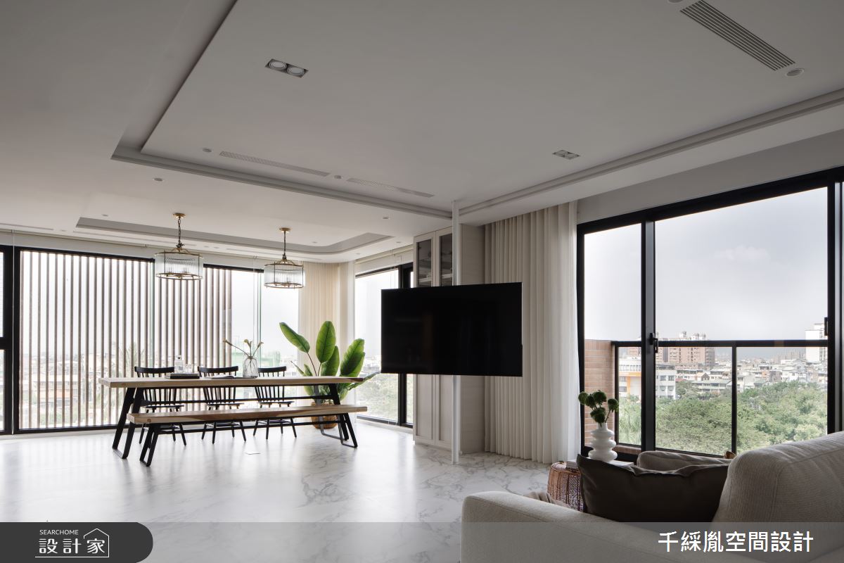 42坪毛胚屋＿美式風客廳餐廳案例圖片＿千綵胤空間設計ＸDec1/2 DECO 全屋設計團隊＿千綵胤_36之2