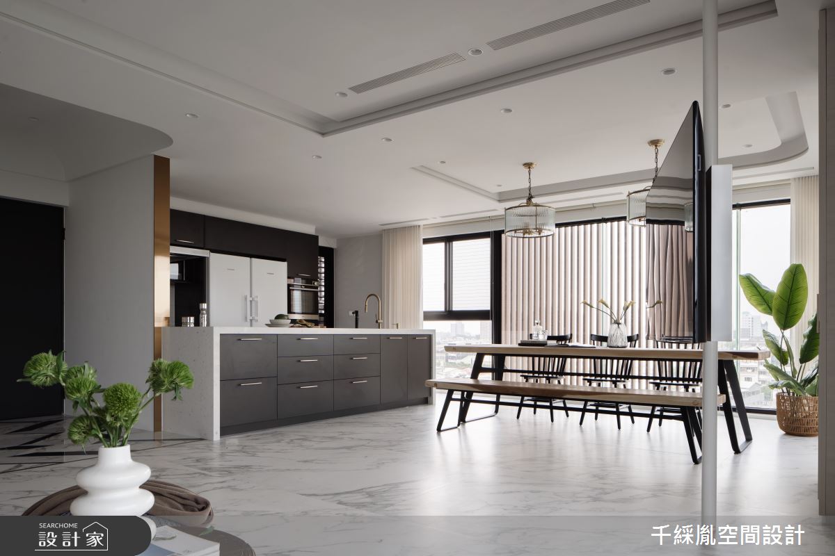 42坪毛胚屋＿美式風餐廳廚房案例圖片＿千綵胤空間設計ＸDec1/2 DECO 全屋設計團隊＿千綵胤_36之3