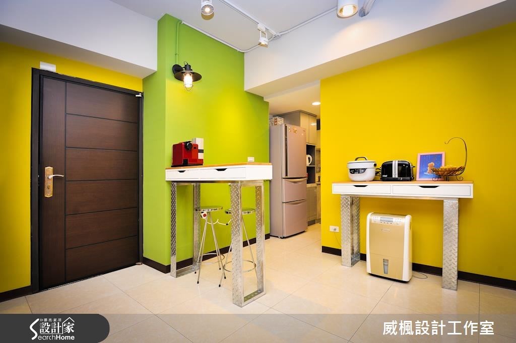 32坪新成屋(5年以下)＿工業風玄關案例圖片＿威楓設計＿威楓_12之1