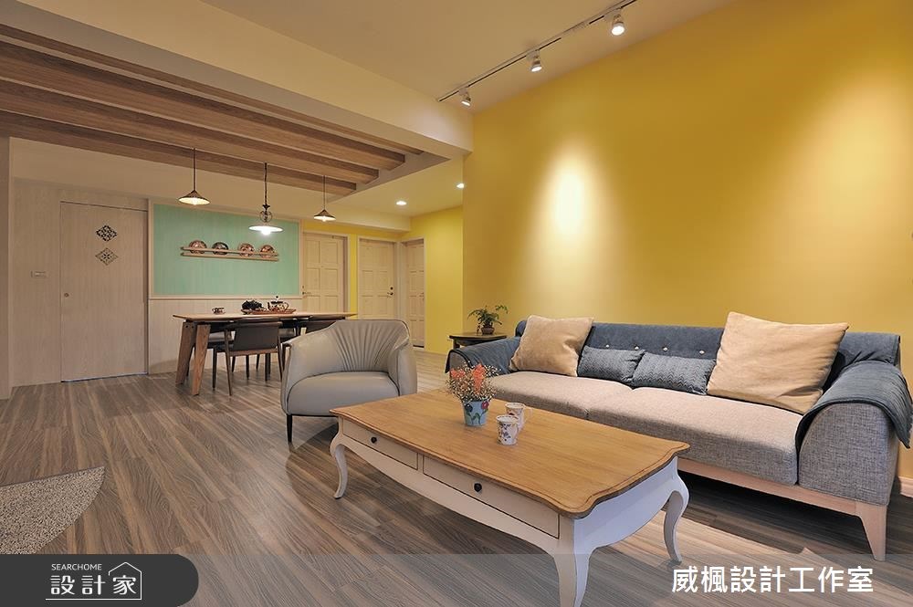 26坪老屋(16~30年)＿鄉村風客廳案例圖片＿威楓設計＿威楓_15之5