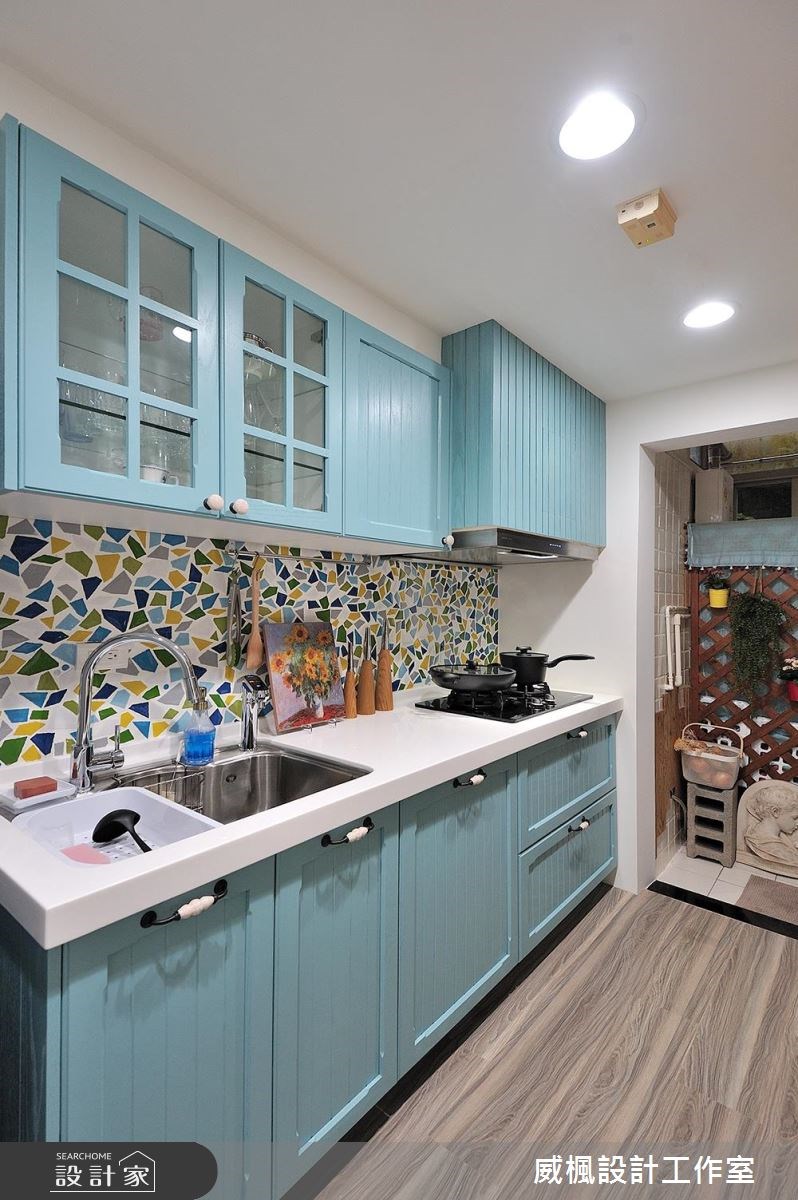 26坪老屋(16~30年)＿鄉村風廚房案例圖片＿威楓設計＿威楓_15之18