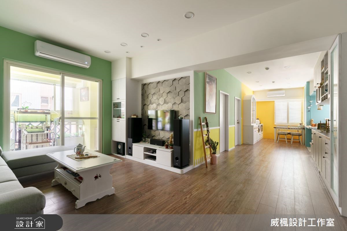 30坪老屋(16~30年)＿鄉村風客廳案例圖片＿威楓設計＿威楓_16之7