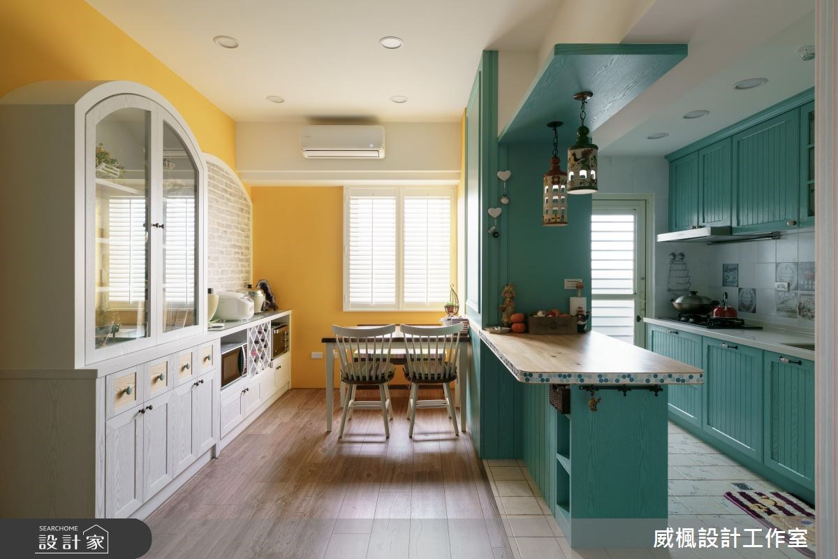 30坪老屋(16~30年)＿鄉村風餐廳廚房案例圖片＿威楓設計＿威楓_16之9